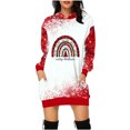 thumbnail image 1 of Jsaierl Robe à Capuchon de Noël pour Femmes, Robe de Chandails à Capuchon, Robe Tunique de Noël à Manches Longues, Chandails à Capuchon Surdimensionnés avec Poche, 1 of 5