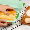 thumbnail image 4 of Rvkxad Non-Stick Silicone Loaf Pan, 11.4x5.3 Inch Bread Pan for Baking Quiche Meatloaf, Bakeware, Kitchen Pan, 4 of 6