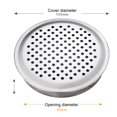 thumbnail image 4 of 4pcs Stainless Steel Vent Covers for Cabinets:Decorative Air Grilles Ventilation, 4 of 10