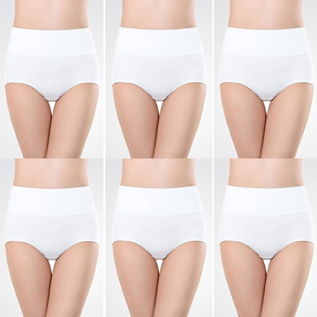 Soki Womens Underwear Multiple Cotton High Rise Briefs 6PC on Clearance