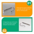 thumbnail image 3 of CHOK Leds Pupil Gauge Pen Portable Medical Light Pen Light Flashlight Pen Style Mini Stainless Steel Work, 3 of 6