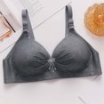 thumbnail image 4 of Kyusrd Full Coverage Bra For Women Adjustable Strap Traceless Without Steel Ring Gathering Push Up Comfortable Nursing Bra Large Size Support Breathable Wireless Comfy Soft Daily Bra, 4 of 9