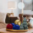 thumbnail image 4 of 2 Pcs Gazing Ball 2.5 Inch 63mm Reflective Sphere Polished Hollow Ball Deep Blue, 4 of 7