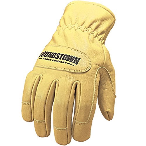 Youngstown Glove Company unisex adult Ground Leather Work Glove, Tan, Large US