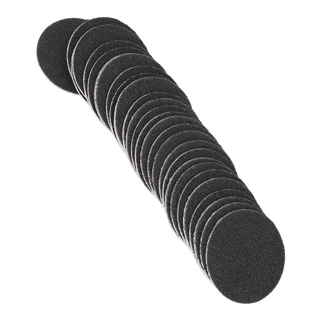 Replacement Sandpaper Pad, Black 80 Grit 60pcs Callus Sandpaper Discs for Electric Foot File