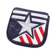 thumbnail image 2 of jinwen Golf Mallet Putter Cover Compact Golf Putter Protection Golf Club Head Cover Square, 2 of 9