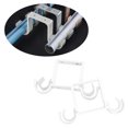 thumbnail image 2 of 2PCS Curtain Rod Aluminium Alloy Thick Double Hook Mounting Bracket(White), 2 of 9