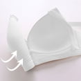 thumbnail image 4 of Bras for Women, 3PCS Womans Printing Gathered Together Large Size Daily Bra Underwear No Rims, 4 of 9