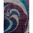 thumbnail image 1 of Ahgly Company Tapis d'Intérieur Rectangle Abstrait Violet Lis Violet, 2' x 3', 1 of 6