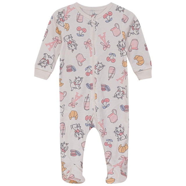 Disney Marie Baby Girls' Sleeper 1-piece