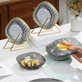 thumbnail image 4 of LSLJS Household Spit Bones Plates Dining Table Garbage Bones Plates for Fruit Snacks Dried Fruit Snack Plates Lights Luxurys Desktop Small Dishs Plates Kitchen Utensils & Gadgets, 4 of 6