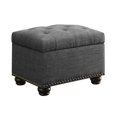thumbnail image 1 of Convenience Concepts Designs4Comfort Pouf de Rangement 5e Avenue, Tissu Gris, 1 of 4