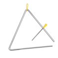 thumbnail image 1 of Musical Steel Triangle Percussion Instrument with Striker and Mallet Holder Gift for Kids to Learn and Enjoy Fun, 1 of 7