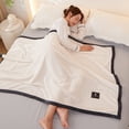 thumbnail image 1 of Kugisaki Cool Bed Blankets Soft Fuzzy Cozy Blanket Microfiber Nap Blankets, 1 of 9