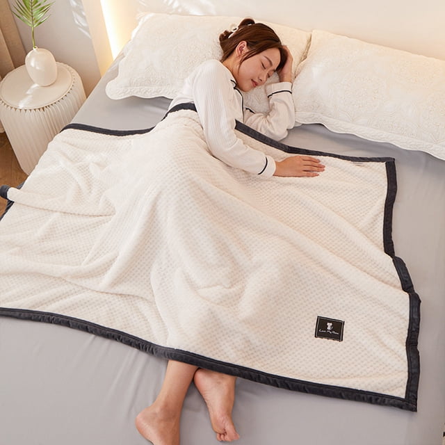 Kugisaki Cool Bed Blankets Soft Fuzzy Cozy Blanket Microfiber Nap Blankets