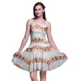 thumbnail image 1 of Bimba Robe d'Été Sans Manches Mini Fluide Teinture sur Nœuds pour Femme, Robe Soleil à Imprimé Floral - X-Grand, 1 of 5