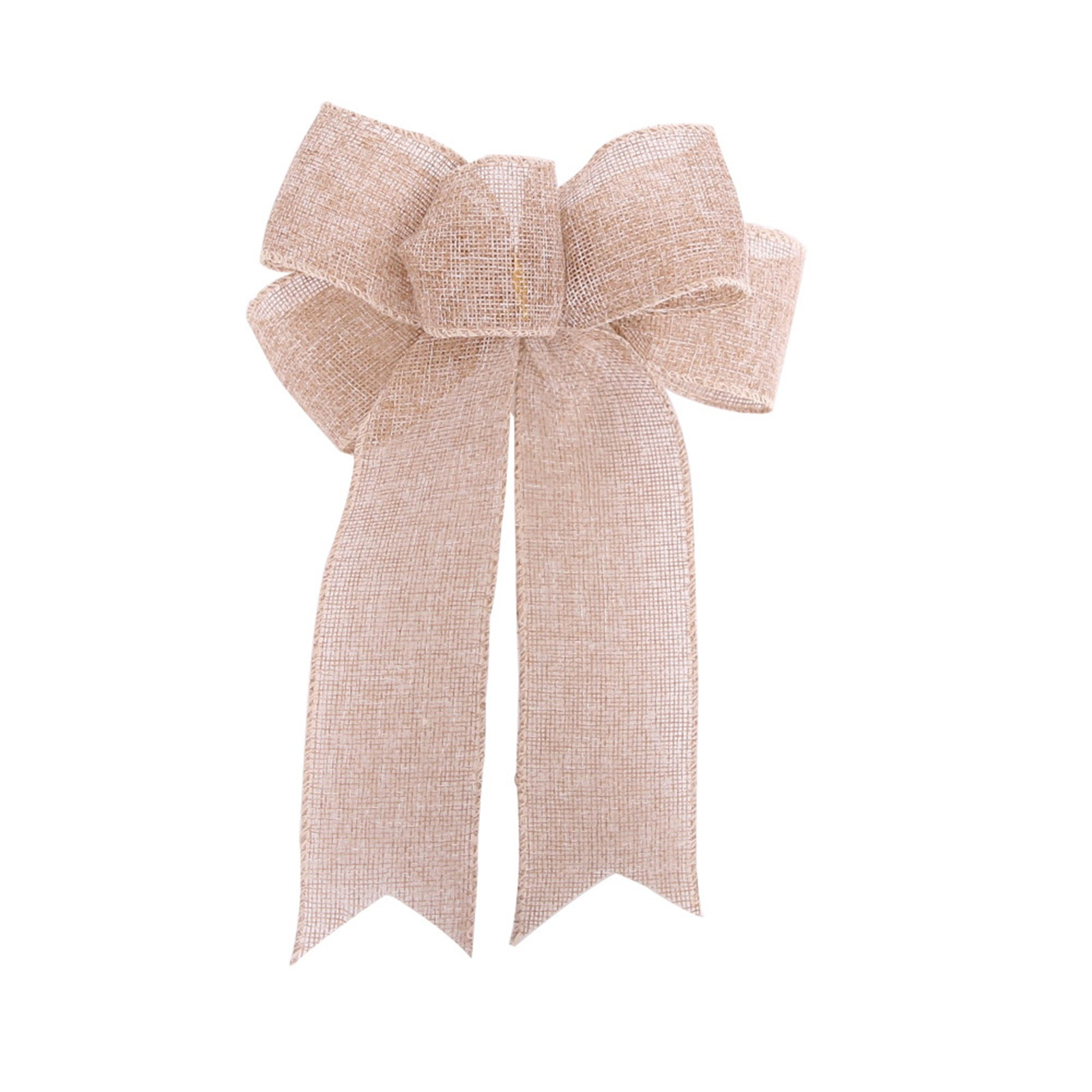 Christmas Linen Bow Christmas Wreath Decoration Bow Christmas Tree Decoration