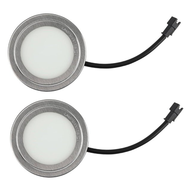 2PCS Embedded Range Hood Light DC12V 1.5W Stainless Steel Range Hood LED Light