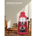 thumbnail image 2 of HAHDAXIA Espresso Machine, 3.5Bar Espresso and Cappuccino Machine with Preheating Function, 4 Cup Coffee Maker with Milk Frothing Function and Steam Wand (Red), 2 of 7