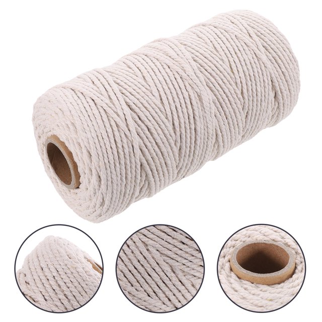 OULII 1 Rouleau de Corde pour la Cuisson et l'Emballage des Aliments en Coton pour