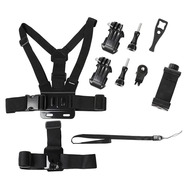 Kit de Harnais de Poitrine Universel pour Téléphone Intelligent avec Sangle Réglable pour Vlogging et Activités Extérieures