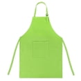 thumbnail image 1 of TOPTIE Colorful Cotton Canvas Kid's Aprons with Pocket, Artist Apron & Chef Apron (Green, 27"L x 22"W), 1 of 7