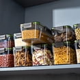 thumbnail image 4 of Pasta Storage Container with Lid, Tall Clear Airtight Jar, Kitchen Pantry Organizer for Spaghetti, Flour, Cereals, Coffee Beans, Moisture-Proof, Dishwasher Safe, 4 of 9