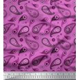 thumbnail image 1 of Soimoi Rayon Fabric Floral & Paisley Print Sewing Fabric Yard 56 Inch Wide, 1 of 1