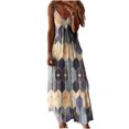 thumbnail image 1 of Fridja Robe d'Été Décontractée pour Femme à Dégradé, Col en V, Sans Manches, Grande Taille, à Bretelles Spaghetti, 1 of 5