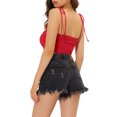 thumbnail image 3 of INSPIRE CHIC Camisole Tube d'Été à Bretelles Spaghetti à Rayures avec Lien pour Femme TG Rouge, 3 of 7