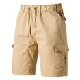 thumbnail image 1 of Men‘s Summer Five-minute Worker Pants Large Pocket Draw Rope Casual Shorts, 1 of 8