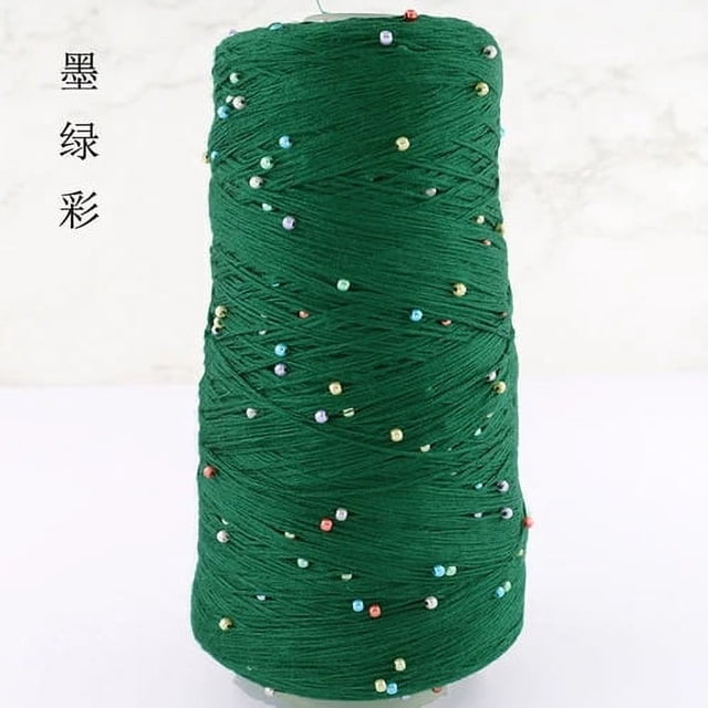 350g Pearl Mercerized Cotton Yarn Hand-knitted Cotton Pearl Lace Line Fine Crochet Thread Bead Thread Diy Hand-braided Thread