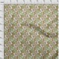 thumbnail image 4 of oneOone Georgette Viscose Tawny Brown Fabric Abstract Craft Projects Decor Fabric Printed By The Yard 42 Inch Wide, 4 of 5