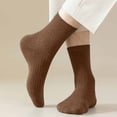 thumbnail image 1 of RKSTN Mens Socks 5PC Winter Solid Color Comfortable Breathable Knitted Cotton Socks Soft Breathable Mens Socks, 1 of 5