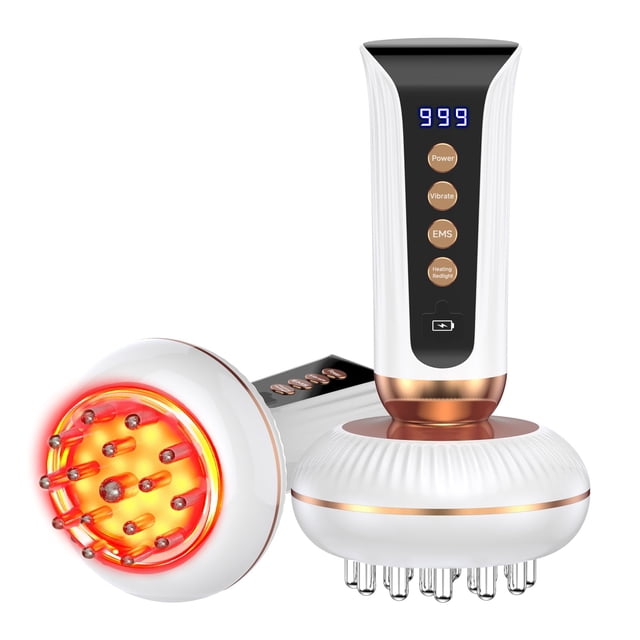 Lisbinx 4-in-1 Body Sculpting Massage Tool Portable Heated Vibration Massager for Deep Tissue Relaxation Home Use, 1 Massage Apparatus