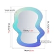 thumbnail image 1 of High Quality Magnetic Locker Mirror Portable Rectangular Hanging Mirror School Bathroom Refrigerator Cabinet Decoration Mirrors, 1 of 9