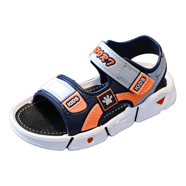 IUJSOY Kid Sandals Boy Summer Open Toe Sports Sandals Adjustable Straps for Toddler Little Big Kid
