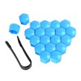 thumbnail image 1 of Maytalsory 20 Pieces Car Wheel Nut Caps Auto Hub Screw Cover Replacement Dust-proof Blue 19mm 1Set, 1 of 6