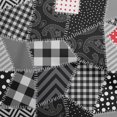thumbnail image 1 of oneOone Polyester Spandex Black Fabric Block Fabric For Sewing Printed Craft Fabric By The Yard 56 Inch Wide, 1 of 1