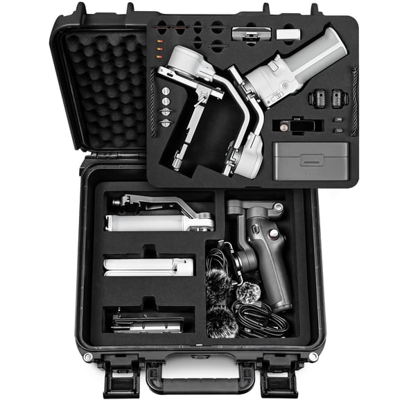 Lekufee Waterproof Hard Carrying Case for DJI RS 4 Mini, Combo, Gimbal Stabilizer, DJI Mic Mini / Mic 2, and More Accessories(Case Only)