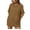 Coffee, variant on Plebaso Women's Cotton T-Shirts Short Sleeve Round Neck Basic Tee Tops Casual Solid Color Loose T Shirts
