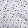 thumbnail image 1 of oneOone Polyester Spandex Medium Blue Fabric Poker Card Sewing Material Print Fabric By The Yard 56 Inch Wide, 1 of 4