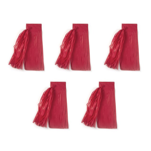 tredstone Premium Tissues Paper Tassels For Party Wedding And Birthday Hanging Decorations Reusable Paper Red,Type4 14 inch