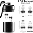 thumbnail image 1 of High Fidelity Concert Earplugs for Concerts Musicians,Earplugs for Noise Reduction,24Db Advanced Filter 2 Pairs(Black), 1 of 5