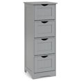 thumbnail image 1 of Costway 32.5'' Bathroom Floor Cabinet with Anti-tipping Device Freestanding Towel Cabinet Gray, 1 of 9