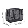 thumbnail image 3 of Kbndieu Polyester T Oiletry Ba G Mesh Wash Bag Portable Storage Organiser Hand Carry Bath Bag Polyester Mesh Beach Bag Tote Wash Bag Beach Toy Storage Bag Apartment Essentials, 3 of 6