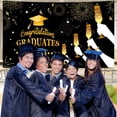 thumbnail image 2 of Qocolhg Graduation Decorations Class of 2024 Graduation Decorations Congratulations Graduation Banner Graduation Banner Graduation Decorations Graduation Photo Backgrounds Graduation Party Supplies, 2 of 8