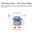 thumbnail image 3 of LNGOOR 3 in 1 Camera Car Dash Cam with 4” Touch Screen  Car DVR 170 Degree 1080P HD Dash Cam Dual Lens Dashcam w/Rear View Camera Car Front Back Inside Video Recorder, 3 of 9