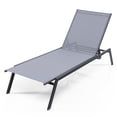 thumbnail image 2 of Costway Chaise Longue de Patio Fauteuil Inclinable Dossier Réglable à 6 Positions Jardin au Bord de la Piscine, 2 of 8