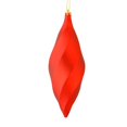 thumbnail image 1 of Vickerman M183103M 8 in. Red Matte Swirl Finial Ornament  6 per Bag, 1 of 3